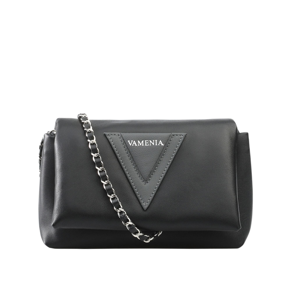 Crossbody Bag aus Kalbsleder in schwarz